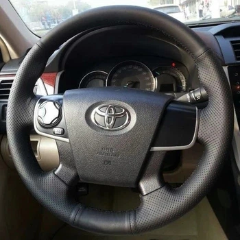 Чохол на кермо Toyota Camry 2012-2014 (шкіра/перфорація) №59