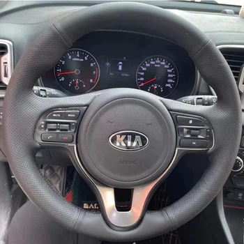Чохол на кермо Kia Sportage 2016-2018 (шкіра/перфорація) №36
