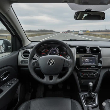 Чохол на руль Renault Megane III/Scenic III 2009-2015 (шкіра/перфорація) №50