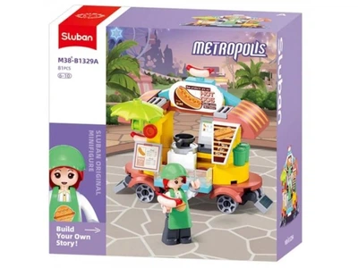 Конструктор Metropolis Кафе на колесах Sluban (M38-B1329A), 81 дет.
