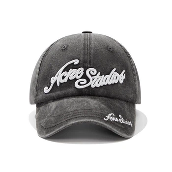 Кепка женская с логотипом Acne Studios Чёрный
