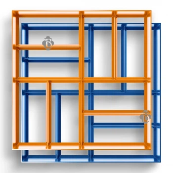 Форма 2шт Садової доріжки 400x400x40 Паркет 2 шт. Верес-2007
