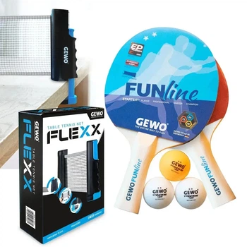 Набор для настольного тенниса Gewo Double-Fun + сетка Flexx Red/Black (1073-931293)