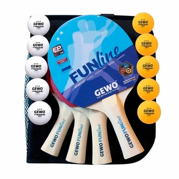 Набор для настольного тенниса Gewo Fun Time 4 Bats 10 Balls Red/Black (1073-931302)