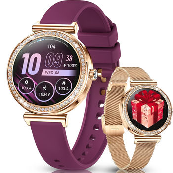 Смарт часы женские 1.27" Smart Watch с звонками и сообщениями для iphone и андроид, фитнес трекер со спорт режимами