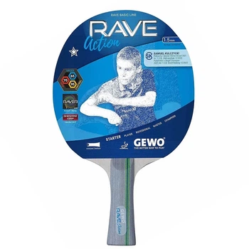 Ракетка для настольного тенниса Gewo PS Rave Action FL Red/Black (1073-931327)