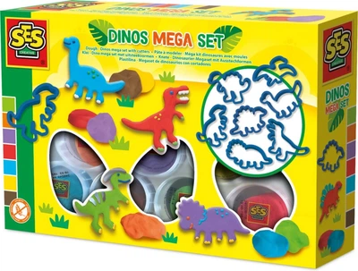 Zestaw kreatywny Ses Creative Dinos Mega Set 00503 (8710341005030)