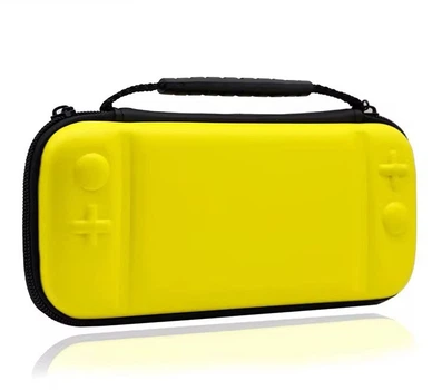 Защитный жесткий чехол для Nintendo Switch Lite с ручкой Желтый