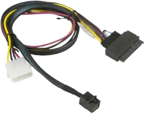 Kabel Supermicro 55cm MiniSAS HD SFF-8643 to U.2 PCIE SFF-8639 (CBL-SAST-0957)
