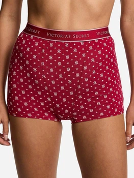 Трусики шорти жіночі бавовняні Victoria's Secret 27184982 XL Червоні (228779695785)