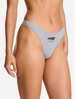 Трусики танга женские хлопковые Victoria's Secret 27083429 XL Серые (297132879965)