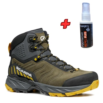 Черевики SCARPA Rush TRK GTX Military/Mustard 42 + Подарунок Спрей для водостійкого просочення взуття Grangers Footwear Repel Plus 50 ml