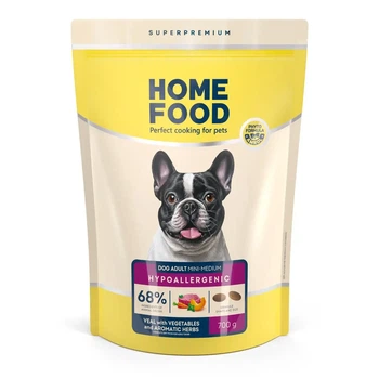 Полнорационный сухой корм для взрослых собак мини и средних пород Home Food «Телятина с овощами», 700г