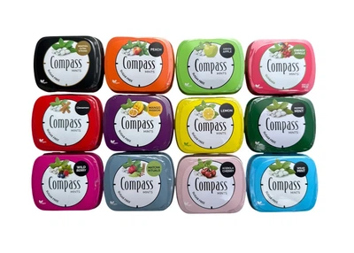 Набір льодяників Compass Mints 12 смаків без цукру vegan