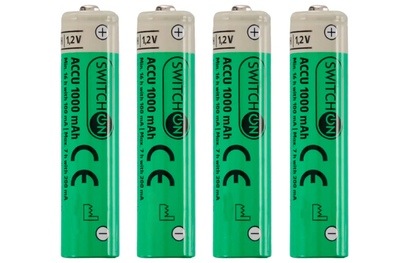 Аккумуляторные батарейки Ni-Mh SwitchOn формата AAA (Micro) 4шт