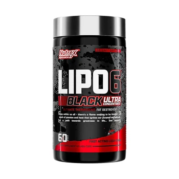Жироспалювач Nutrex Lipo-6 Black Ultra Concentrate 60 капс | Потужна формула для схуднення