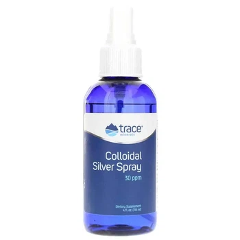 Коллоидное серебро, Colloidal Silver, Trace Minerals Research, флакон с распылителем, 59 мл