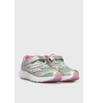 Кросівки підліткові Saucony Cohesion 13 A/C Sk163282 для дівчинки зручні повсякденні бірюзові з рожевим Розмір 38.5