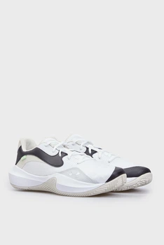 Чоловічі баскетбольні кросівки Under Armour Lockdown 7 Low 3027646-100 спортивні білі з чорним Розмір 45.5