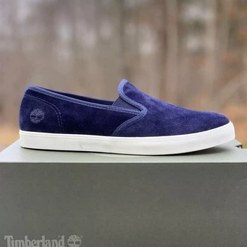 Жіночі сліпони Timberland Dausette Slip-On замшеві велюрові синього кольору Розмір 38