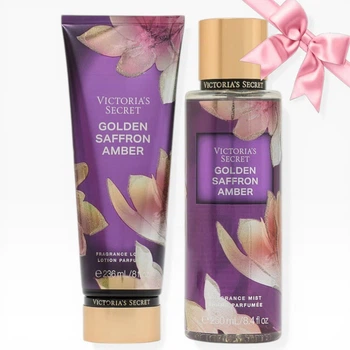 Набір Victoria's Secret Golden Saffron Amber Fragrance Mist + Lotion (303/458)