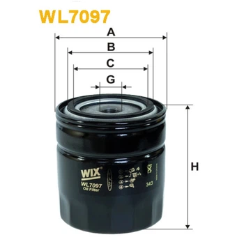 Фильтр масла WIX FILTERS Газель двигатель 406 высокий (WL7097)