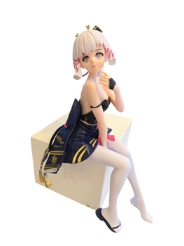 Коллекционная игровая аниме фигурка статуэтка Аяка с игры Геншин Импакт anime figure collection Ayaka Genshin Impact game