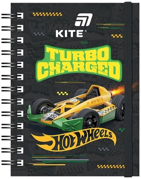 Блокнот на спирали Kite Hot Wheels А6 80 листов Клетка (HW26-229)
