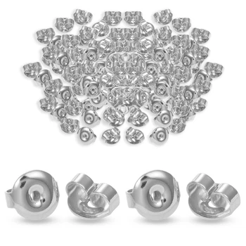 Заглушки Нержавеющая Сталь, 6.5х6x3.5мм, Отверстие 1.2мм, 100 шт