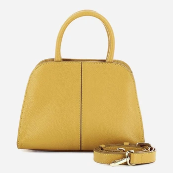 Torebka crossbody damska skórzana IUNTOO 13183-8D Musztardowa (800070358104)