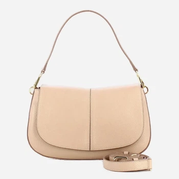 Torebka crossbody damska skórzana IUNTOO 13185-17S Pudrowa (800070358113)