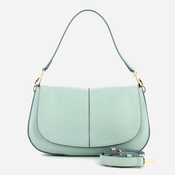 Torebka crossbody damska skórzana IUNTOO 13185-1AU Jasnoniebieska (800070358114)