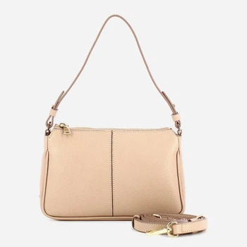 Torebka crossbody damska skórzana IUNTOO 13186-17S Pudrowa (800070358117)