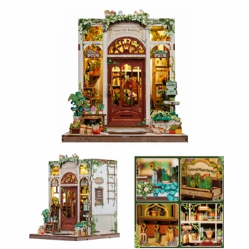Букнук Green Life Bookshop с подсветкой разделитель книг на полочке CUTEBEE