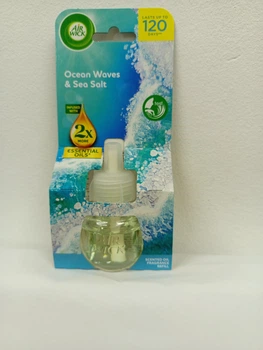 Змінний блок до електричного освіжувача повітря Air Wick з ароматом Ocean Waves & Sea Salt.
