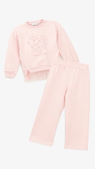 Костюм світшот+штани для дівчинки Baby Show 14705 98 см Рожевий shop (2000999521577)