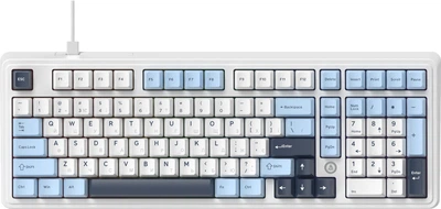 Klawiatura przewodowa Ajazz AK980 MAX Magnetic Switch USB White-Blue (AK980-MAX-M-BWDB)