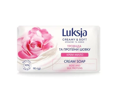 Крем-мыло Luksja Роза+протеины шелка 90 г. (4820263231265)
