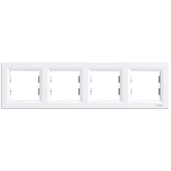 Рамка 4-місна горизонтальна біла Schneider Electric ASFORA EPH5800421