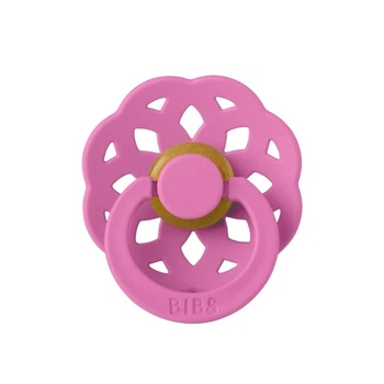 Пустушка BIBS 0-6 m Boheme Latex Round Малина