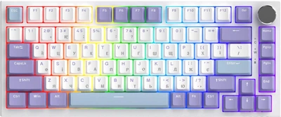 Klawiatura przewodowa Ajazz AK820 Sea Salt Switch USB White (AK820-SS-PWB)