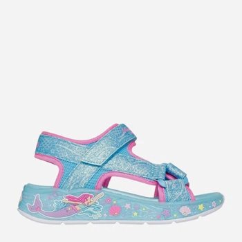 Дитячі спортивні сандалії для дівчинки Skechers 303108L BLMT 32 Сині (198739083705)