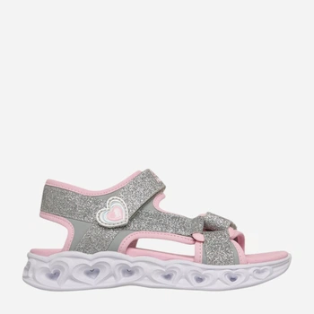 Дитячі спортивні сандалії для дівчинки Skechers 303114L SLPK 27.5 Сріблясті (199252376855)