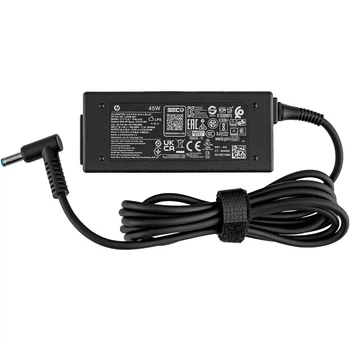 Блок живлення (зарядний адаптер) для ноутбуків HP — 19.5V, 2.31A, 45W, роз’єм 4.5×3.0 мм з PIN, чорний, прямокутний корпус