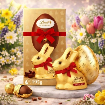 Пасхальное яйцо Lindt Gold bunny молочный шоколад 195г.