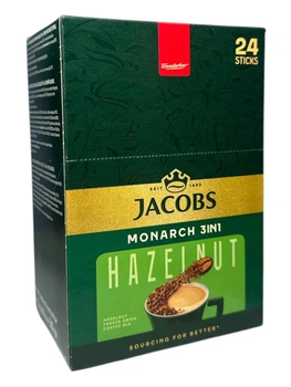 Кава Jacobs Hazelnut 3в1 з смаком лісового горіха в стіках 24 х 15 г (53920)