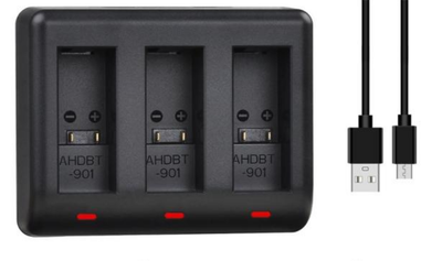 Зарядное устройство Batmax для 3-х аккумуляторов GoPro Hero 9 / Hero 10 / Hero 11