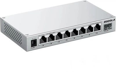 Керований мережевий комутатор SODOLA SL902-SWTGW218AS (8×2.5G RJ45, 1×10G SFP, Web Managed)
