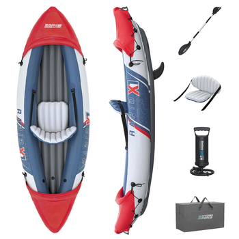 Каяк надувний Bestway Hydro-Force Rapid X1 290 x 91 см, синьо-червоний