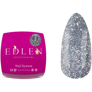 EDLEN Builder Gel Flash Світловідбиваючий гель №68, 15 мл